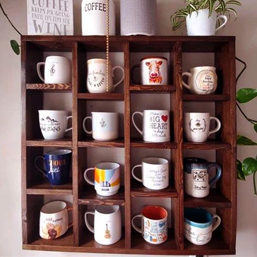 Полка для кружек из дерева Кармир Савоярди (СДК-004015)