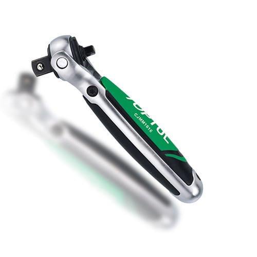 Тріскачка 1/2" Toptul CJ мм1616 з шарніром 360° 72 зубця укорочена 1/4"х1/2" Тріскачка 1/2" Toptul CJ мм1616 з шарніром 360° 72 зубця укорочена 1/4"х1/2"