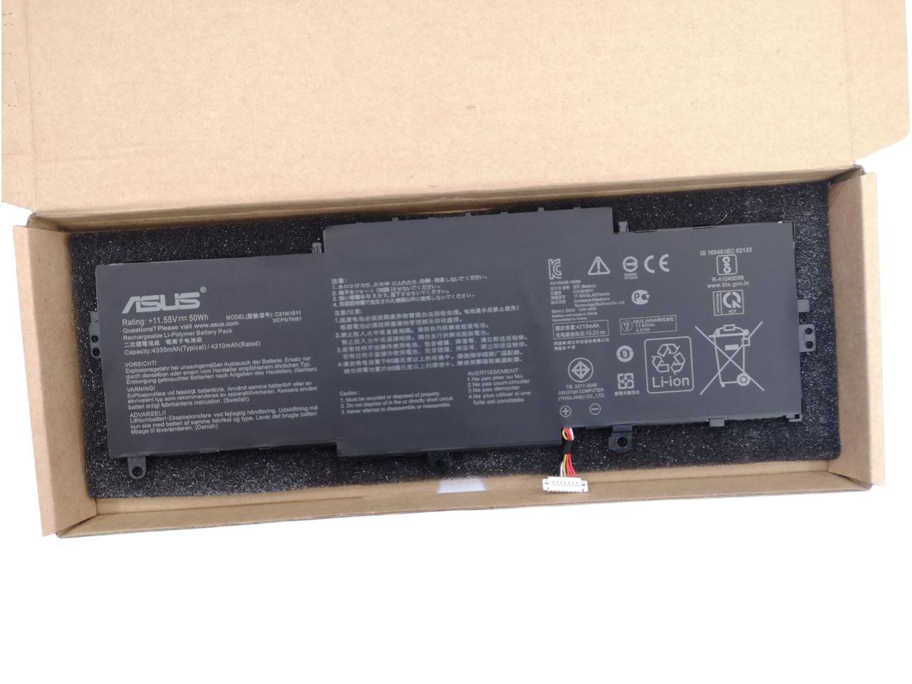 Аккумулятор для Asus ZenBook 14 BX433FN/UX433FN-2S/C31N1811 4210 mAh 50Wh (000010255)