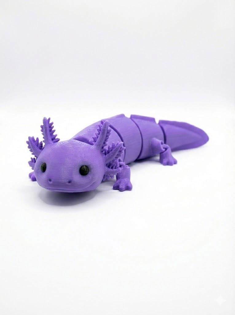 Фигурка подвижная Аксолотль гибкий Flexi Articulated Axolotl Quick & Easy Print 11 см