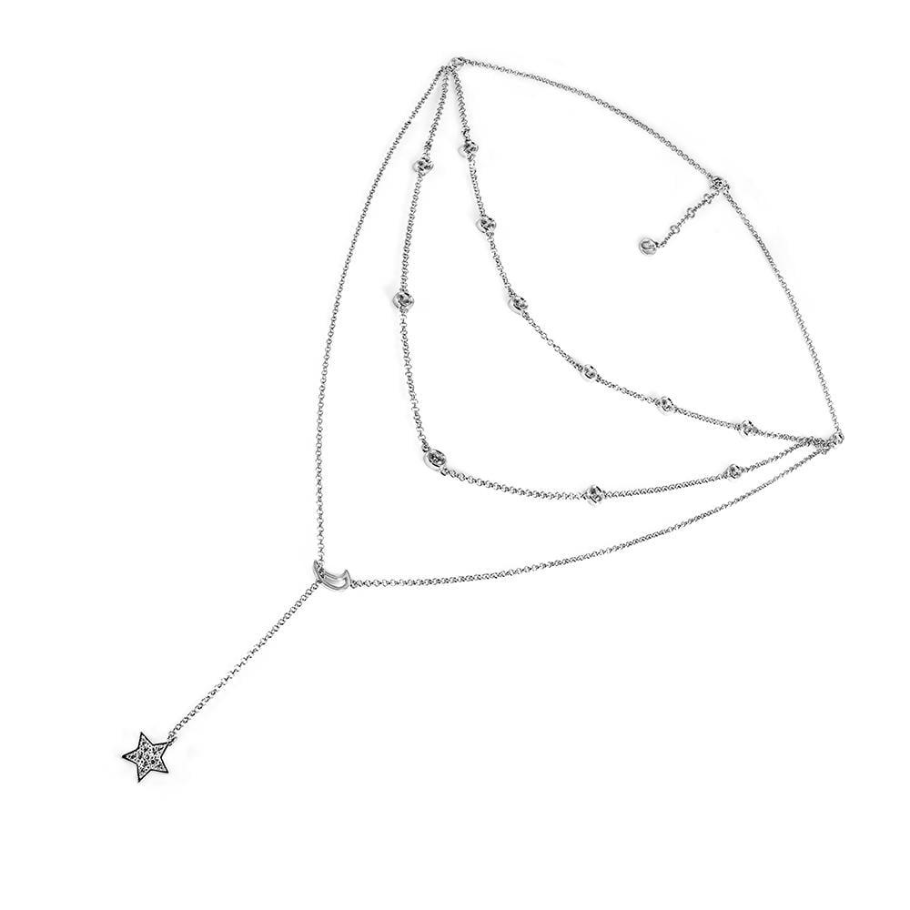 Колье серебряное Umax Premium 6123/2sw р. 40 (22544127)