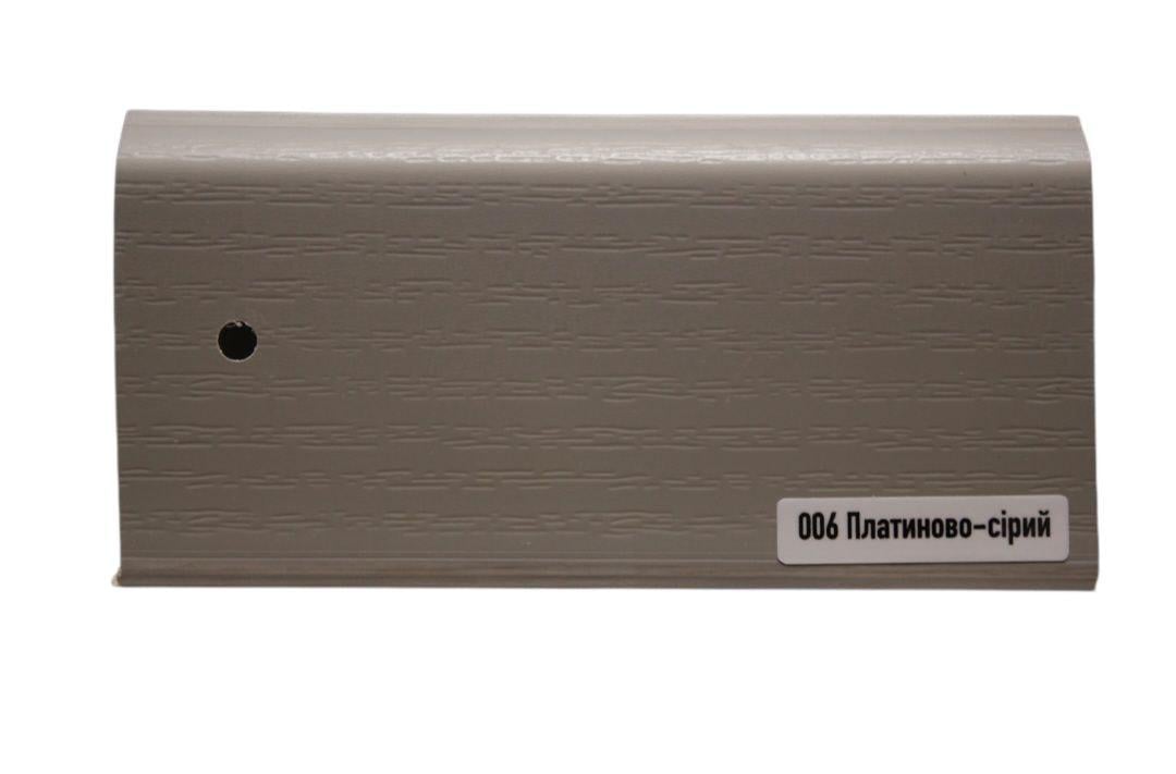 Плинтус ТерПол 2200х70х22 мм Платиново-серый