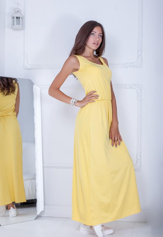 Платье женское Podium Alessia 19679-YELLOW L Желтый