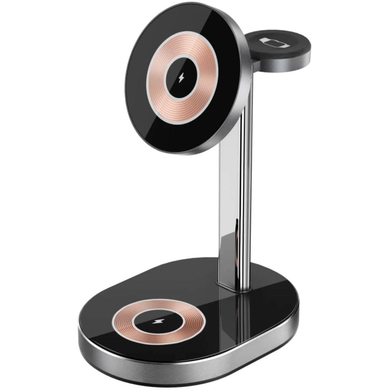 Зарядное устройство беспроводное WIWU Wireless Charger 3in1 with MagSafe Black (Wi-W003)