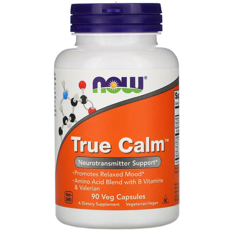 Натуральная добавка Now Foods True Calm 90 капсул