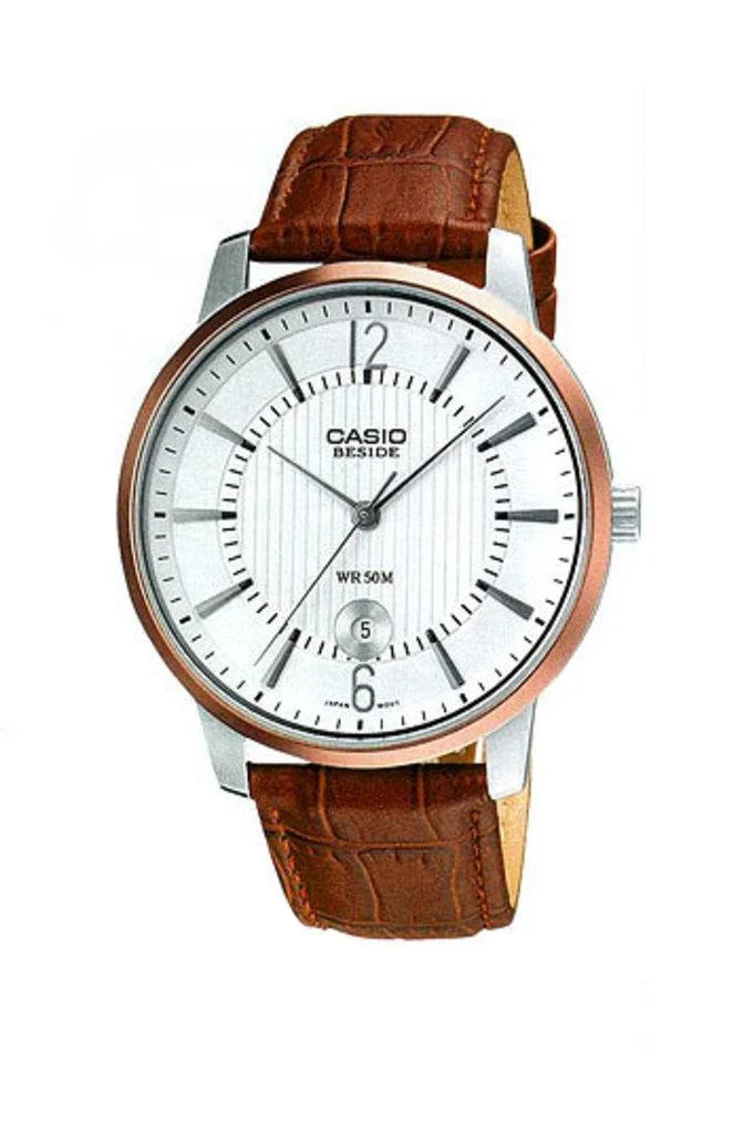 Наручные часы мужские Casio Beside BEM-118L-7A со стальным корпусом Белый (3150785283)