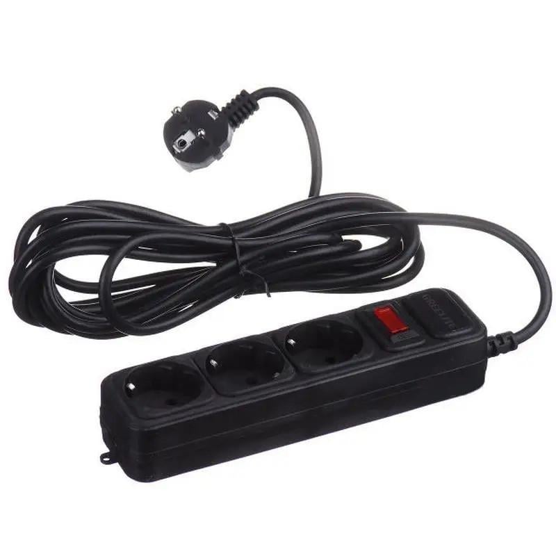 Сетевой фильтр на 3 розетки Greelite SP3 4797 5 м Black (020629)