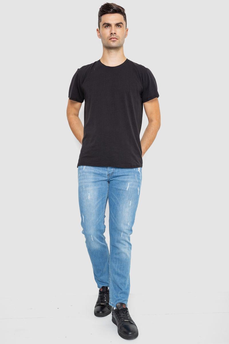 Джинси чоловічі з потертостями Ager р. 31 Блакитний (247R736) - фото 2