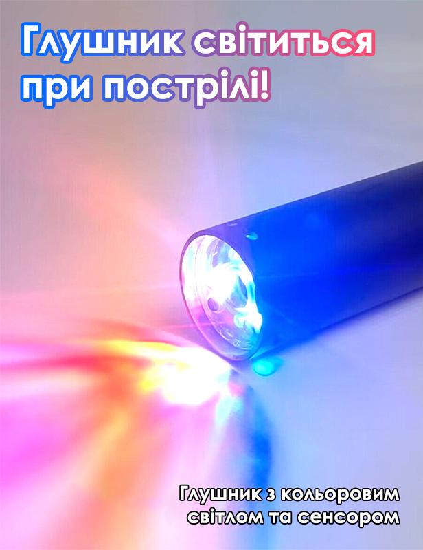 Автомат АК47 іграшковий з глушником на акумуляторі та орбізах (411-1) - фото 3