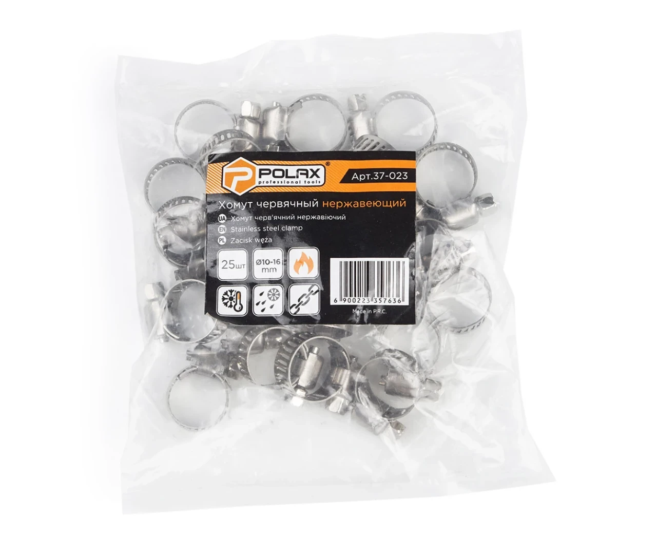 Хомут W2 Flex 10-16 нержавеющая сталь 25 шт. (2428932551) - фото 2 Хомут W2 Flex 10-16 нержавеющая сталь 25 шт. (2428932551) - фото 2