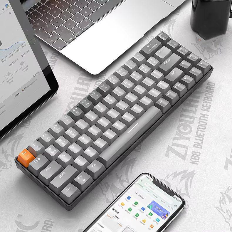 Клавиатура беспроводная ZIYOULANG K68 Grey (2510462721) - фото 2