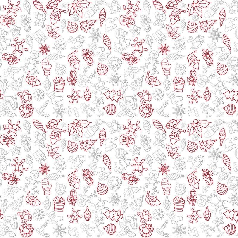 Бумага подарочная мелованная LOVE&HOME Шишки 70 г/м2 0,7х10 м (1PAPPR49)