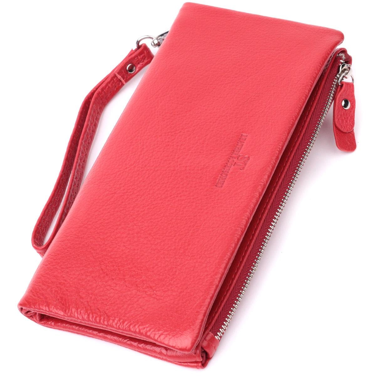 Клатч женский ST Leather 22526 из натуральной кожи Красный (168-136-22526)