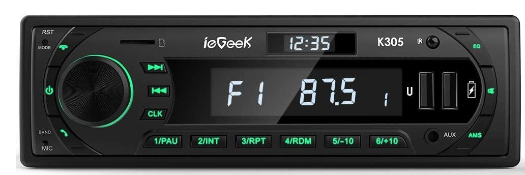 Автомобильный радиоприемник Bluetooth 5,0 ieGeek (1693223648)