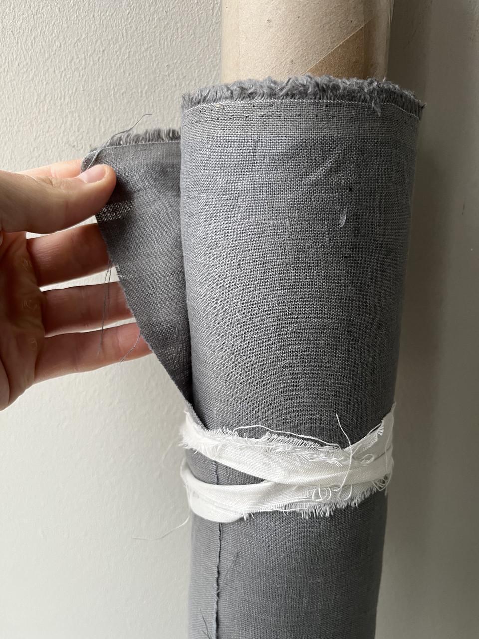 Ткань LINEN PLUS LINET-61 100% лен 150 см Серый - фото 6 Ткань LINEN PLUS LINET-61 100% лен 150 см Серый - фото 6