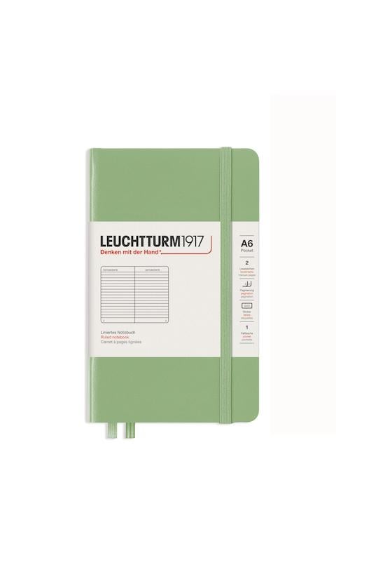 Блокнот Leuchtturm1917 Muted Colours Sage карманный линия (363940)