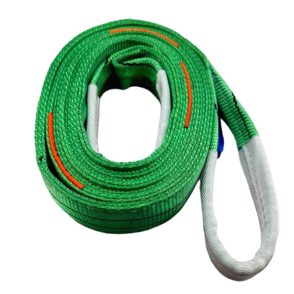 Буксировочный ремень LIFTEC петля-петля 10/15 т 5000 мм Зеленый (4121005)