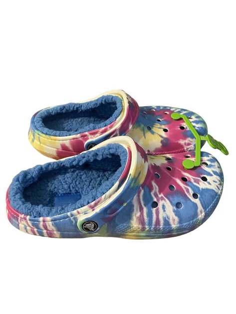 Сабо утепленные кроксы Crocs Classic Lined Tie Dye Clogs р. 37-38 24 см (2131068443) - фото 2