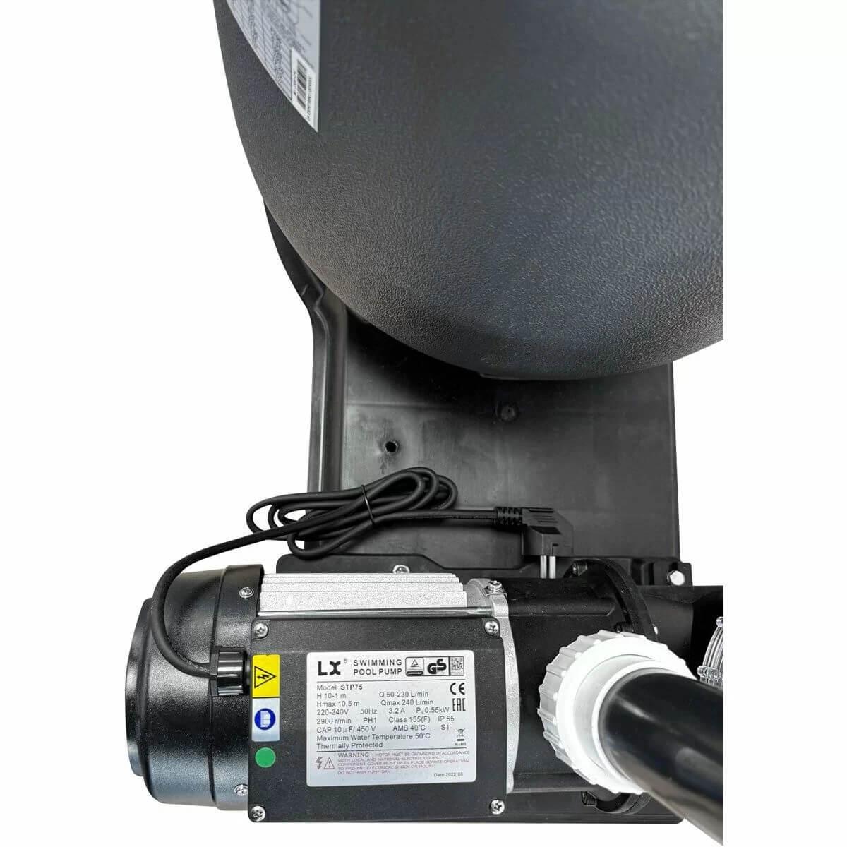 Песочная фильтрующая установка Aquaviva D450-STP75 10,5 м.куб/ч 0,55 кВт 50 мм загрузка 45 кг - фото 3 Песочная фильтрующая установка Aquaviva D450-STP75 10,5 м.куб/ч 0,55 кВт 50 мм загрузка 45 кг - фото 3