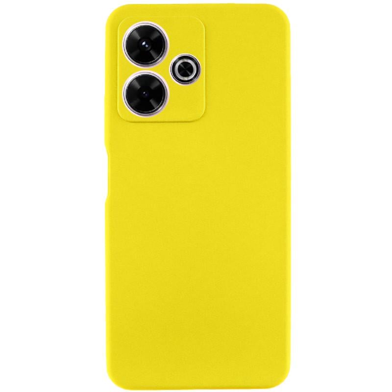 Противоударный чехол Silicone Cover Lakshmi Full Camera (AA) для Xiaomi Redmi 13 4G / Poco M6 4G желтый