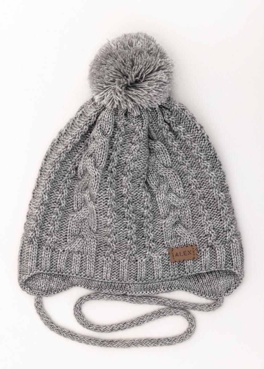 Шапка детская зимняя Alex Классик 44-48 см Светло-серый