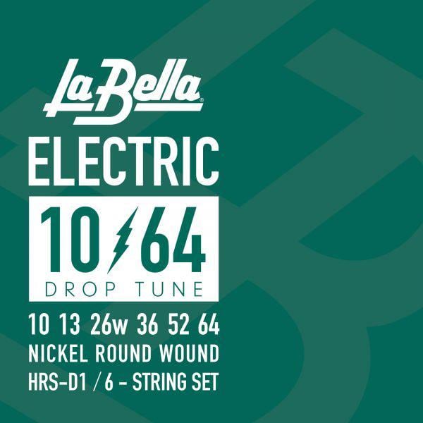 Струны для электрогитары La Bella Nickel Round Wound Drop Tune HRS-D1 10-64 (116363) Струны для электрогитары La Bella Nickel Round Wound Drop Tune HRS-D1 10-64 (116363)
