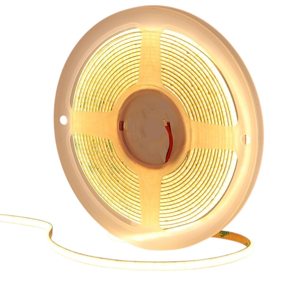 Світлодіодна стрічка Shine Decor COB 220 V 3000 K 286 LED/м 2 м IP20 Теплий білий (3200559428)