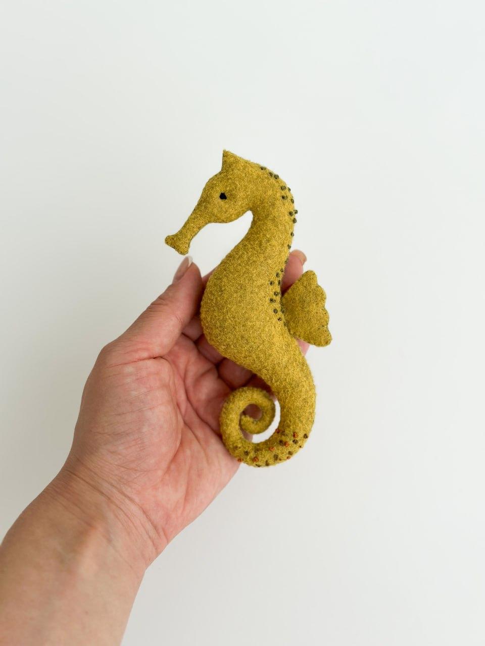 Мягкая игрушка фетровая морской конек ручная работа (29472342) - фото 3