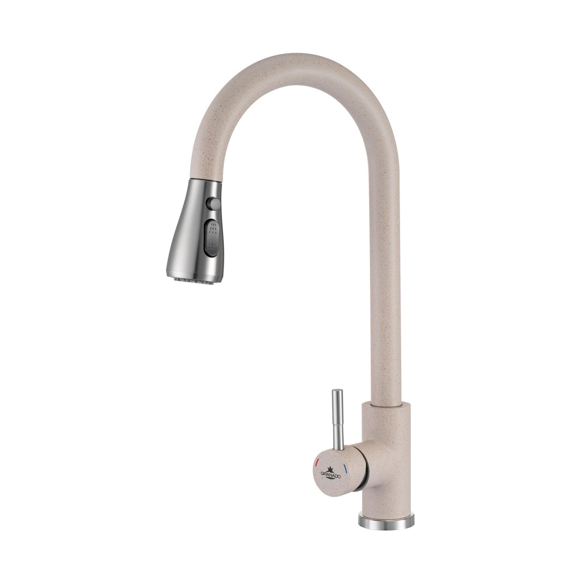 Змішувач для кухні Granado Campo Lux Avena GZ0502L одноважільний Бежевий (GRA-25254)