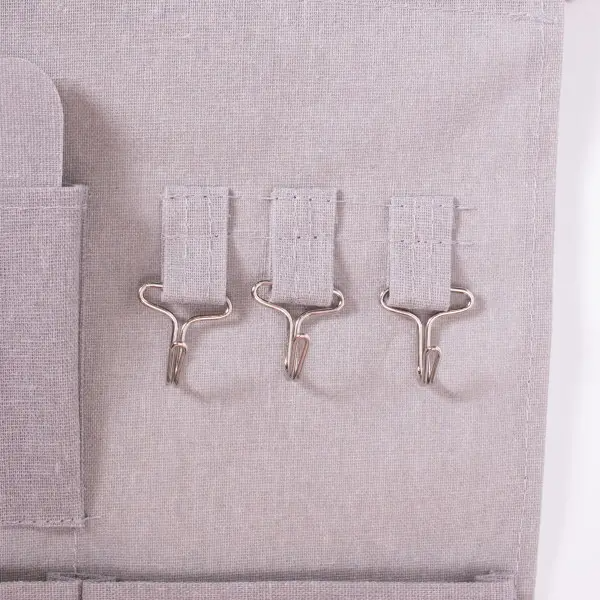 Органайзер панно подвесной на 3 секции 28х33 см Серый - фото 3