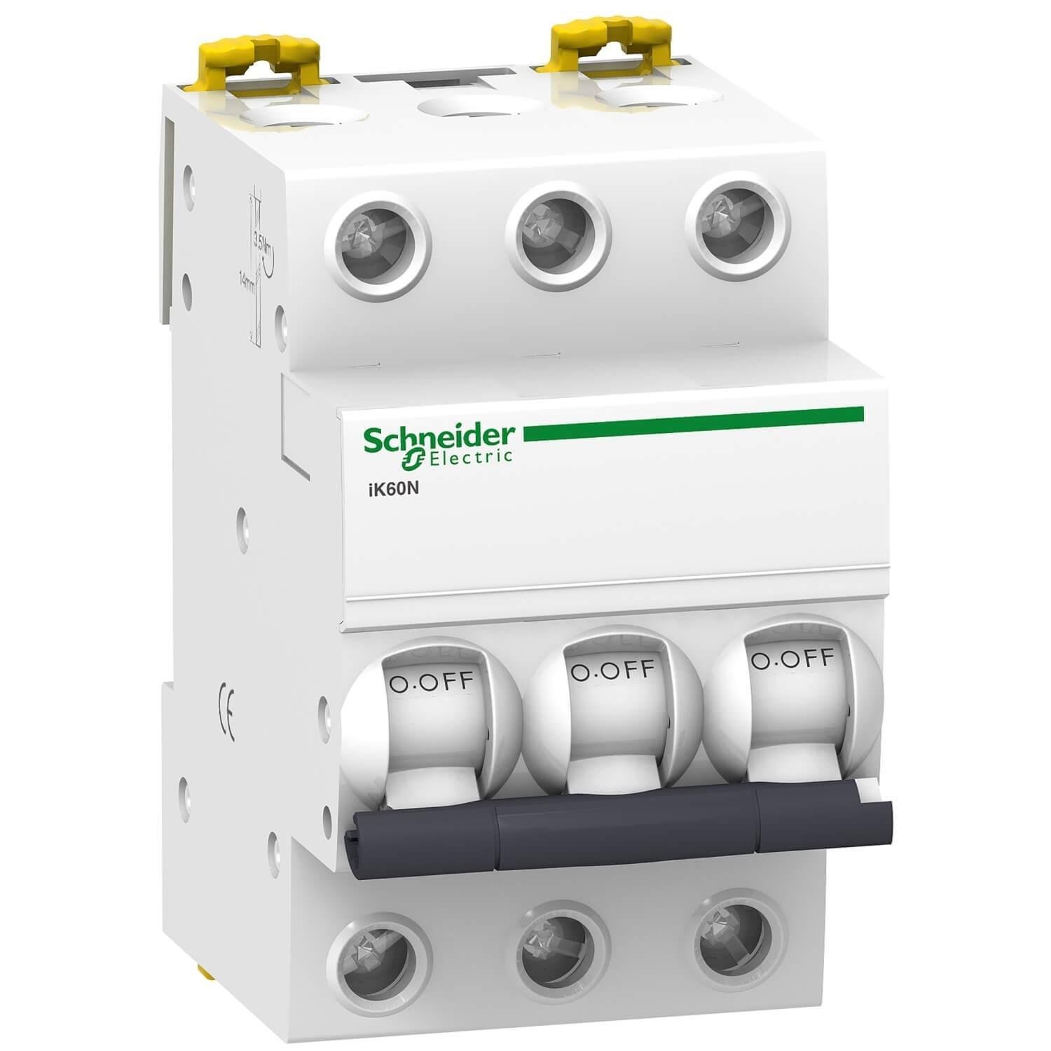 Автоматический выключатель Schneider Electric iK60N B 3P 32A (A9K23332)