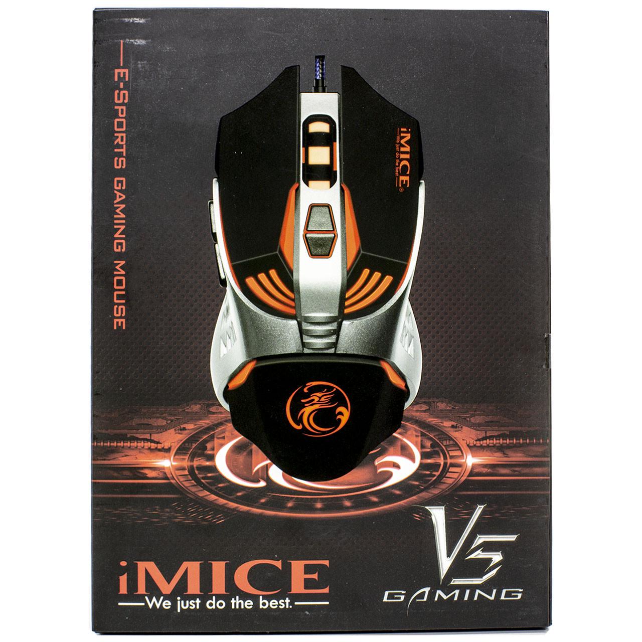 Мышь iMICE V5 Black (968047725) - фото 7