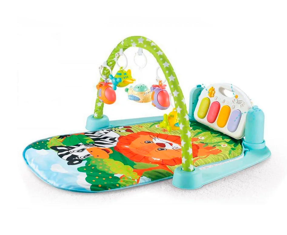 Коврик для младенца Львенок и зебра с проектором ночного неба 72х45 см (63-75-9917) Коврик для младенца Львенок и зебра с проектором ночного неба 72х45 см (63-75-9917)