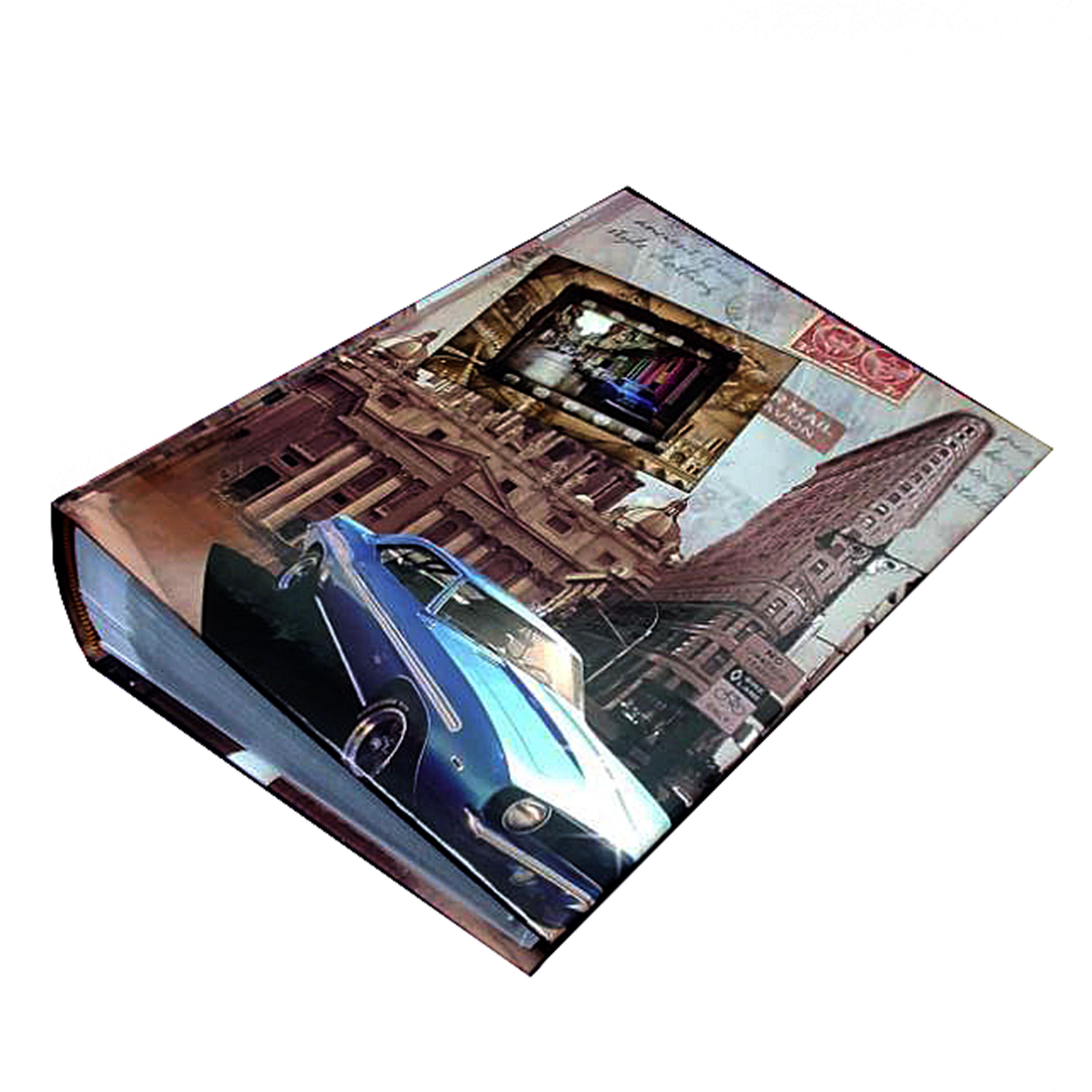 Фотоальбом "Місто-карта" 300/10х15 см книжний палітурка, місце для записів (3083)