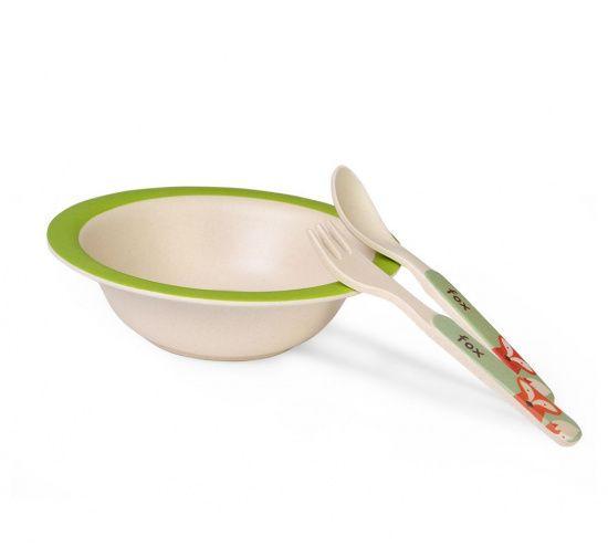 Набор детский обеденный Fissman Лисенок 16x5 см 3 пр. из бамбукового волокна (8347) - фото 2