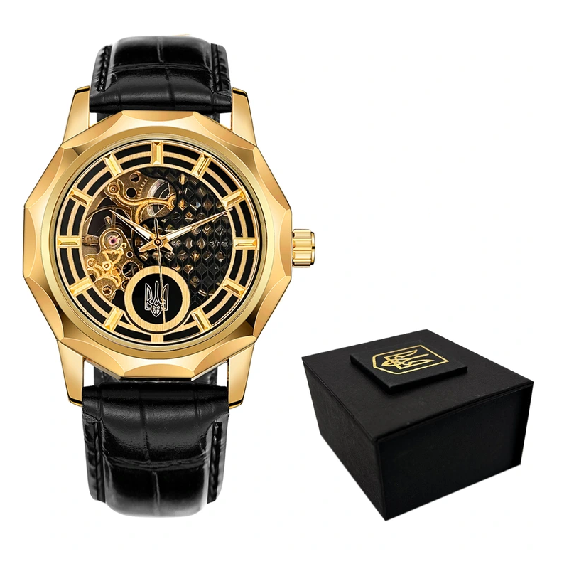 Наручний годинник Awarder 029GD Тризуб Gold
