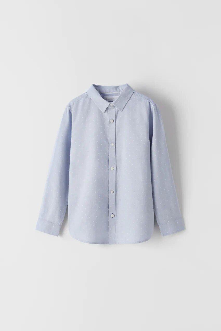 Рубашкас принтом Zara Z1008 134 см Небесно-блакитний (P-6910806230348)