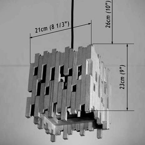Подвесной светильник из дерева Тарпон Зефир (ЛЮС-004720) - фото 2