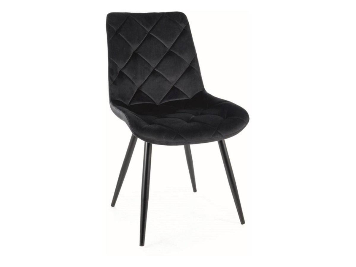 Стул Signal RALPH VELVET BL.19 Черный каркас/Черный