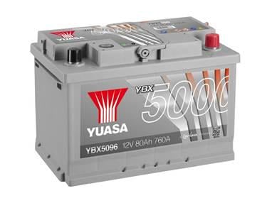 Акумулятор Yuasa YBX5096 12 V 80 Ah 740 A