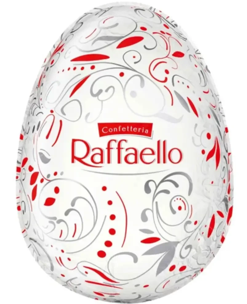 Пасхальне яйце Ferrero Raffaello із білого шоколаду 100 г (2527720909)