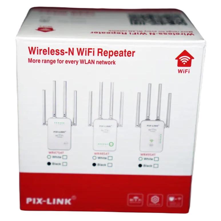 Ретранслятор Wi-Fi сигнала Pix-Link WR49S4T 802.11N/B/G 300 Mbps 2,4 GHz White (3_05615) - фото 4