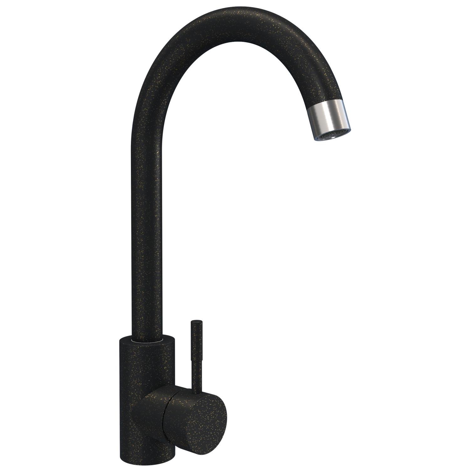 Смеситель для кухни Platinum NА3008A PLS-A35272 однорычажный Черный (158563)