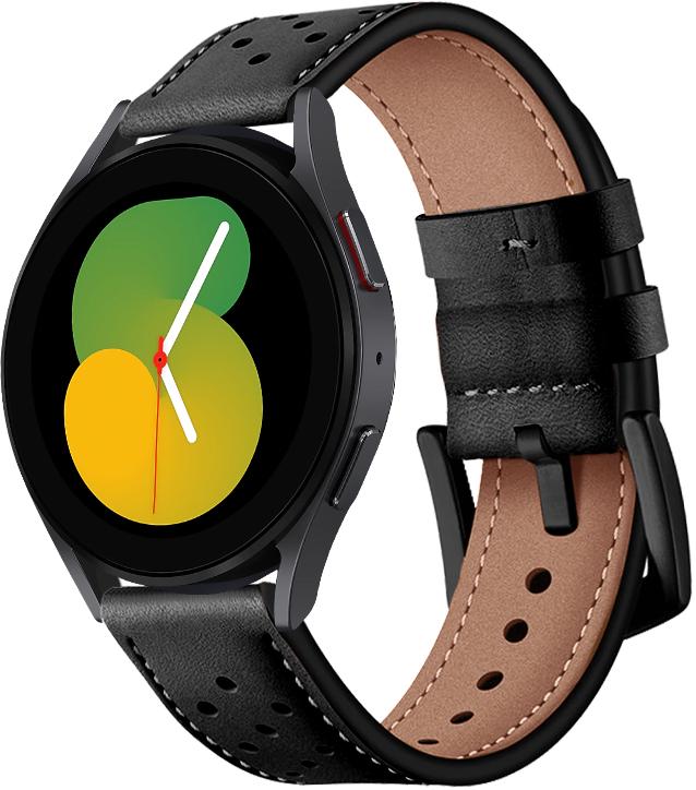 Ремешок кожаный Classico для Galaxy Watch 5 40 мм Black (29204-2B)