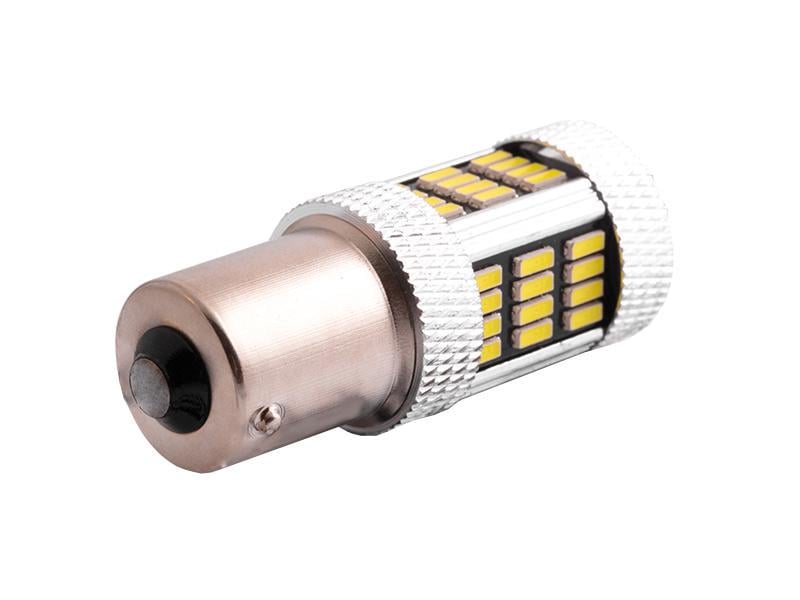 Автолампа светодиодная T25 P21W 1156 12 В SMD4014-54led Белый (1101) - фото 2