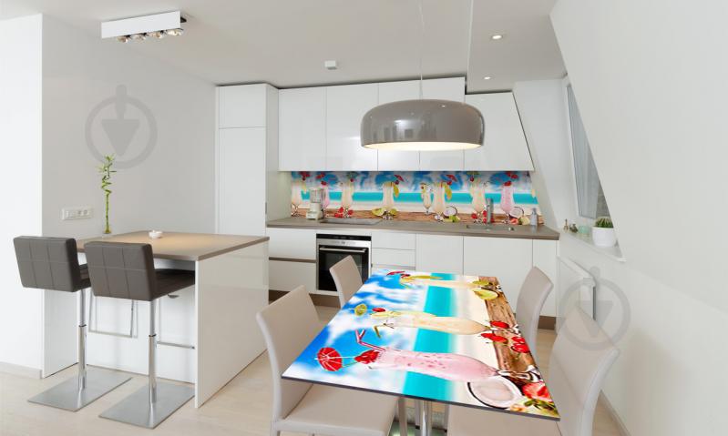 Наклейка виниловая на стол Zatarga «Молочный Коктейль» 650х1200 мм Z180851/1st