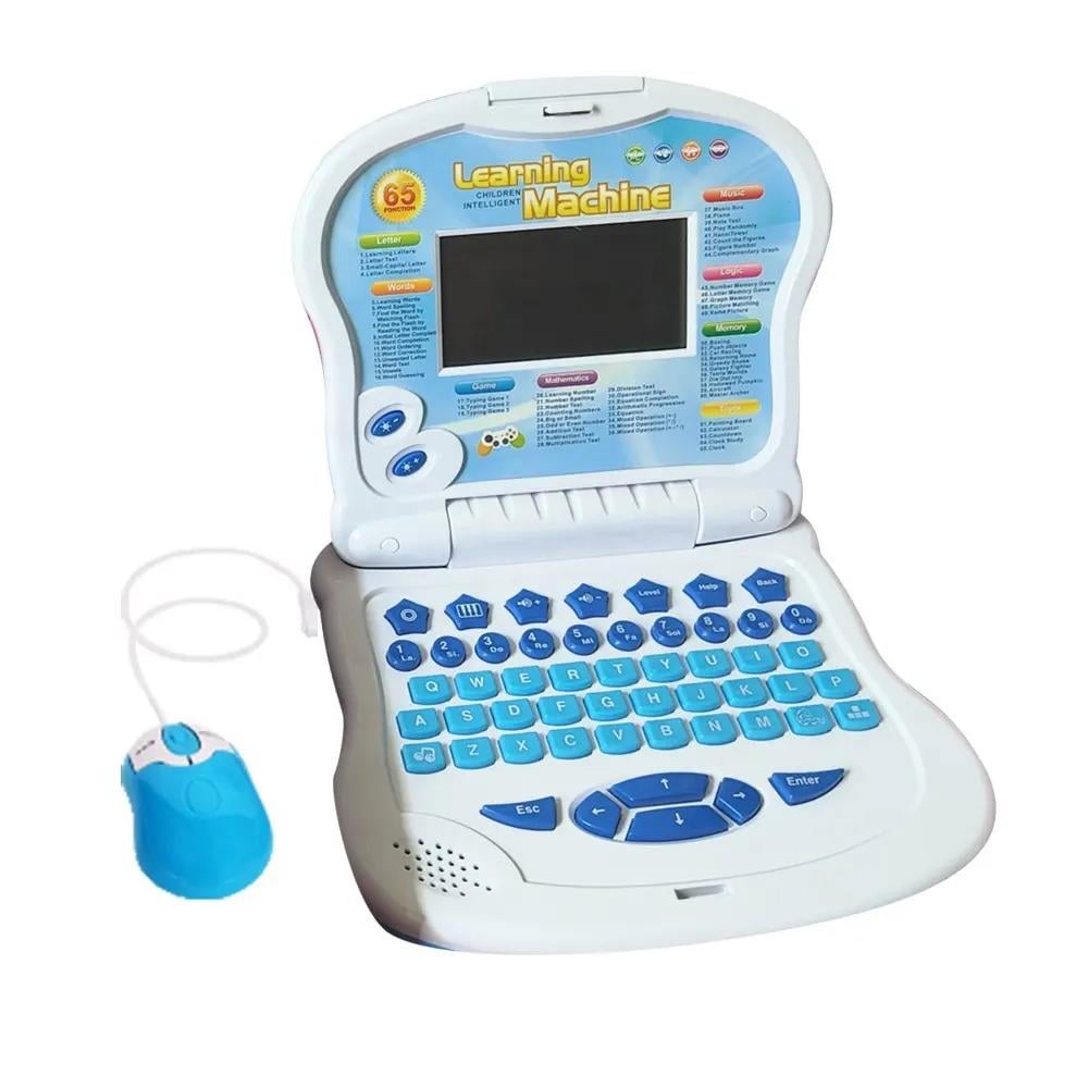 Детский ноутбук развивающий Learning Machine с мышкой Синий