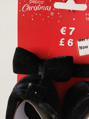 Пінетки дитячі велюр Pepco з метеликом р. 19 - фото 2