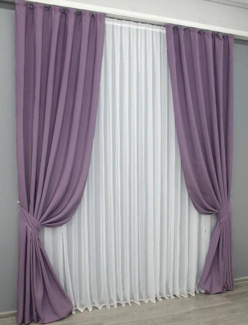 Ткань шторная Ibiza Фиалковый (1347ш) - фото 3 Ткань шторная Ibiza Фиалковый (1347ш) - фото 3