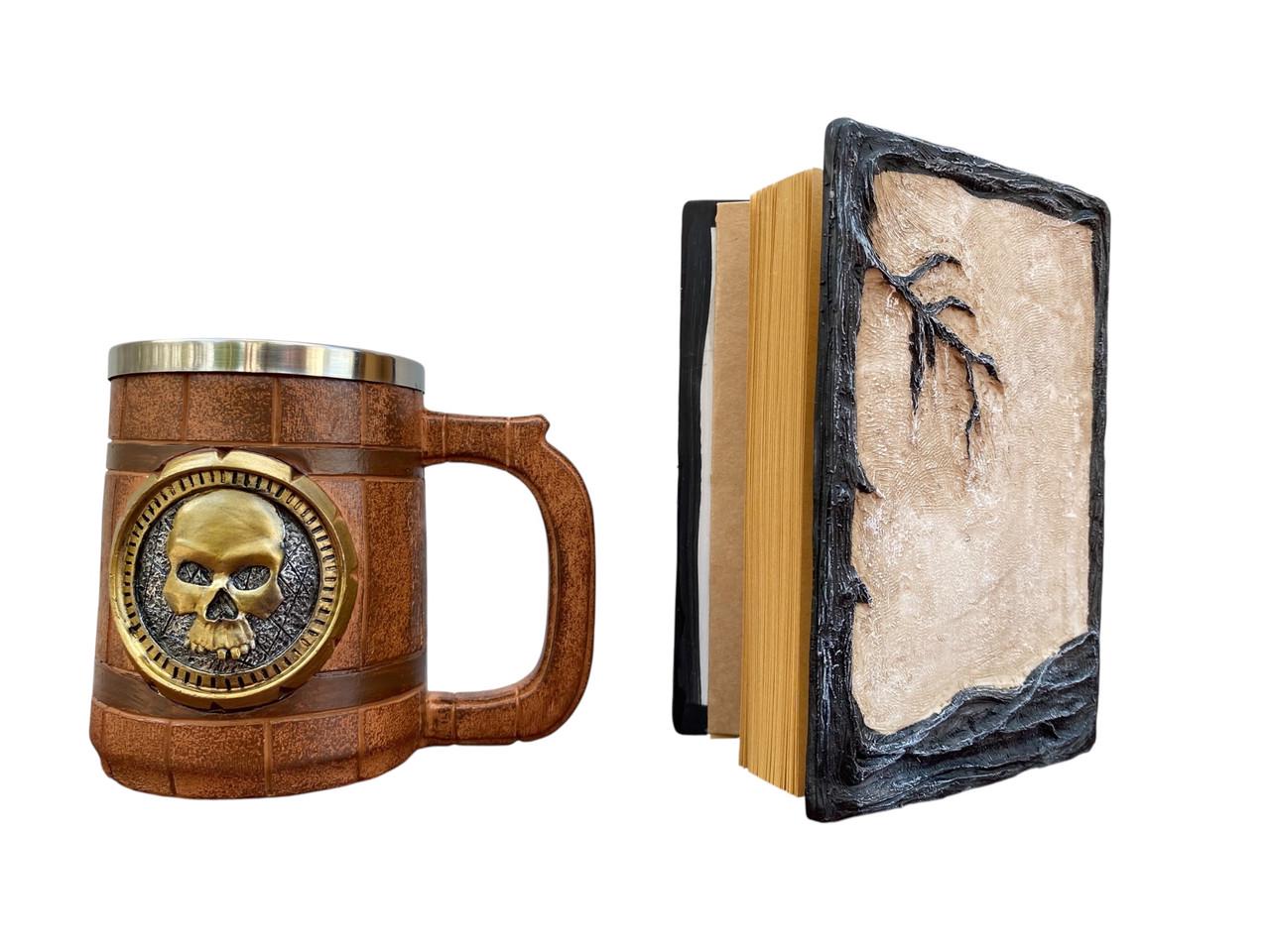 Подарочный набор Кружка 3D Череп Gold Rose/Блокнот 3D Тень Ворона (2746584771) - фото 2 Подарочный набор Кружка 3D Череп Gold Rose/Блокнот 3D Тень Ворона (2746584771) - фото 2